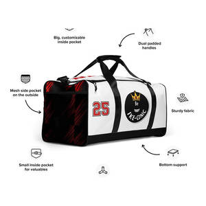 Firma grande capacità borsone stile Casual tessuto in vera pelle con maglia per Fitness palestra all'aperto viaggio Weekender uso - Product Image 4