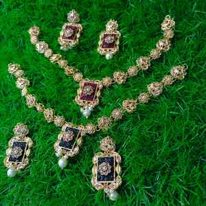Wholesale Indian <b>Pakistani</b> Traditional Style <b>Jewelry</b> Set Top Selling New Design Necklace <b>Jewelry</b> Set for Women - Product Image 1