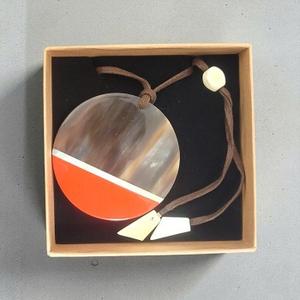 Collar Amarres de Cuerno de Búfalo Lacado Blanco, Collar de Cuerno de Búfalo Natural Hecho a Mano, Producto Indio - Product Image 6