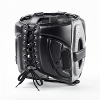 Vente en gros de protège-têtes de boxe MMA Sanda en cuir PU, casques de boxe pour adultes et enfants, protège-têtes d'entraînement, protège-visage