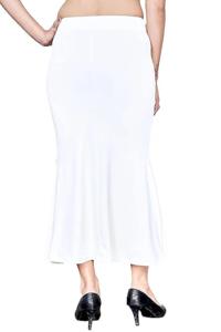 Women's Free Size Full <b>Elastic</b> Readymade Saree Petticoat <b>Lace</b> Decoration Breathable Knitted Material Seamless Silk - Product Image 5