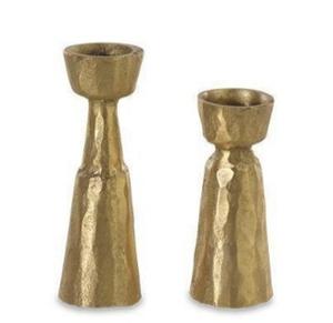 Bougeoir en aluminium décoratif de table Bougeoir à pilier unique en métal multicolore pour événements - Product Image 1