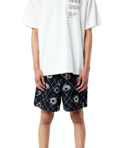 กางเกงขาสั้นตาข่ายลายดอกไม้พิมพ์ซับลิเมชันตามสั่งชุดสตรีทผ้าโพลีเอสเตอร์100% กางเกงขาสั้นบาสเก็ตบอลตาข่ายแบบระเหิดออกแบบได้ตามต้องการ - Product Image 4