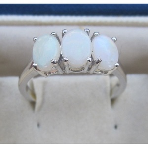 Classic <b>Opal</b> Cabochon Yellow <b>Gold</b> <b>Ring</b> Marquise Shaped Gemstone with Rhodium Plating for Everyday Wear and Weddings - Product Image 1