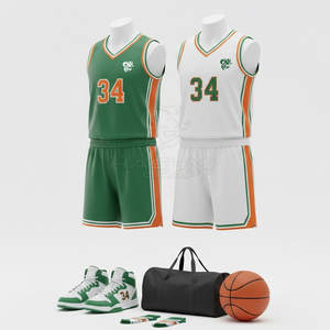 Uniforme de Baloncesto Atlético Ligero de Diseño Personalizado para Clubes Escolares y Prácticas Profesionales con Material Absorbente de Sudor - Product Image 2