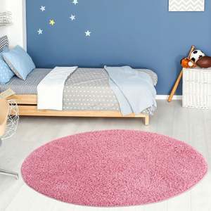 Ensemble de tapis Myshaggy en tissu uni rose, 60x110 cm - Product Image 2
