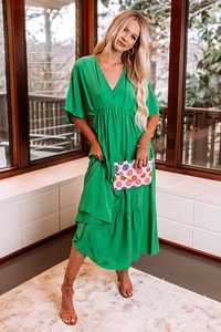 Date été demi manches bohème Floral Maxi robe 100% rayonne écologique respirant décontracté grande taille naturel taille tissé - Product Image 6