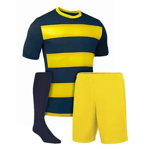 Voetbal Truien 2024 Echte Sport Voetbal Uniform Shirt Custom Voetbalkleding-Set Inclusief Broek En Shirt