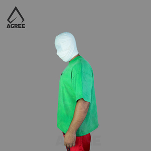 AGREE SPORTS Camiseta Corta Oversize Azul Marino Personalizada al por Mayor, 100% Algodón de Alto Gramaje, Estampada para Hombre - Product Image 4