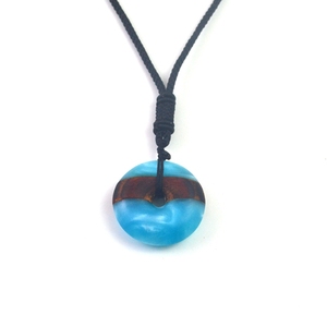 Trending Top produit bois résine pendentif bijoux personnalisés collier fait main meilleur cadeau pour anniversaire pour votre amour - Product Image 4