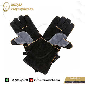 Estufas de cuero resistentes al calor Guantes contra incendios Guantes de cuero de alta calidad 1 par Guantes de soldadura resistentes de Pakistán - Product Image 2