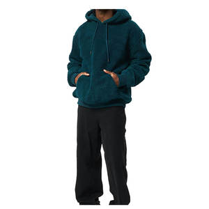 Logo personnalisé Hlf Zip-Up Sherpa Hoodies Pas Cher Prix Streetwear Confortable Basics Hoodies pour Hommes Plus La Taille Vintage Unisex Hoodies - Product Image 4