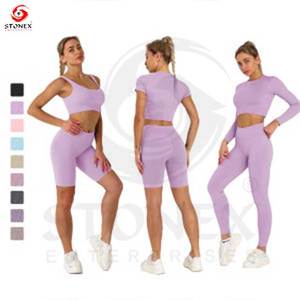 Ropa Deportiva Mujer sin Costuras, Conjuntos Deportivos para Gimnasio, Ropa de Entrenamiento, Conjunto de Ropa Deportiva Activa - Product Image 4