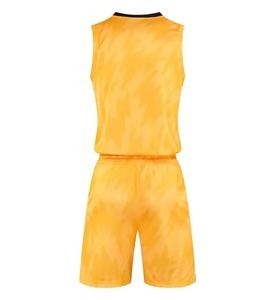 Chemise de basket-ball nouvel ensemble pour hommes maillots de basket-ball respirants équipe de jeu primaire uniforme à manches courtes entraînement gilet et short - Product Image 5