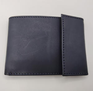 Elegante Premium cuero genuino hombres RFID protegido TRIPLE portatarjetas corto poliéster alta calidad OEM directo de fábrica - Product Image 4