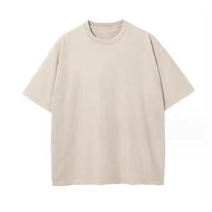 T-shirt personnalisé lourd 100% coton pour hommes lavé à l'acide Sun Faded surdimensionné 250 Gsm Vintage Streetwear sérigraphie léopard - Product Image 5