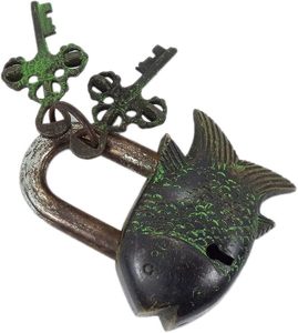 Brass Waterproof Mini Security Smart Door <b>Lock</b> Outdoor <b>Key</b> Padlock with Functional Working Features - Product Image 2