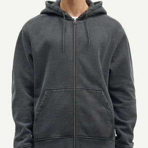 Sudadera con Cremallera al por Mayor, 100% Algodón, Moderna, Deportiva, Transpirable, Casual, de Manga Larga, para Gimnasio, Fitness, Entrenamiento, Uso Diario al Aire Libre, Otoño - Product Image 4