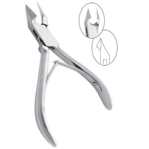 Ensemble professionnel de pédicure manucure en acier inoxydable de qualité médicale 9mm pince à cuticules à ressort à mâchoire unique outils pour ongles pour peau morte - Product Image 5