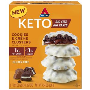 Galletas y Bolas de Crema Atkins Keto, Sin Gluten, Alto Contenido de Fibra, Bajo en Carbohidratos, Apto para Dieta Keto, Paquete de 8 - Product Image 1