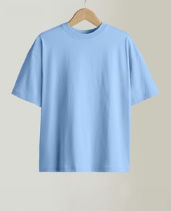 T-shirt vintage délavé pour homme, coupe ample, style esthétique, col rond unisexe, en coton, impression sérigraphique personnalisée, broderie, vêtements - Product Image 1