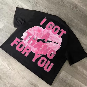 Camiseta informal de gran tamaño de 200 gramos para hombre, Camiseta de algodón 100% de alta calidad, camiseta de calle de diseño sólido para hombre - Product Image 3