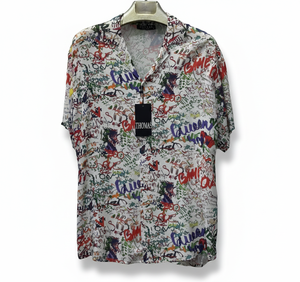 Chemise à manches courtes pour homme, motif floral moderne, coupe décontractée, tissu satiné léger, design estival élégant, vêtements décontractés, vacances - Product Image 5