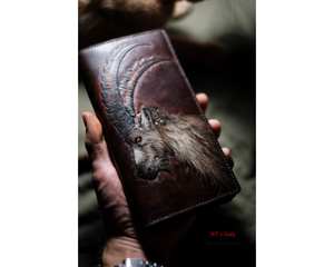 Nouveau portefeuille homme en cuir véritable sculpté à la main, style vintage, bifold, blocage RFID, étanche, collection 2026 - Product Image 5