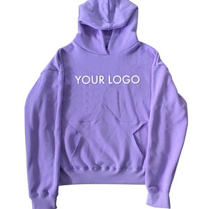 <b>Men</b> Clothes Factory 350gsm <b>Hoodie</b> Custom Heavyweight Cotton <b>Grey</b> Fleece Pullover Oversized <b>Plain</b> Solid <b>Men's</b> Hoodies - Product Image 1