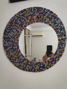 <b>Round</b> mosaic <b>mirror</b>, rainbow mosaic <b>mirror</b> - Product Image 3