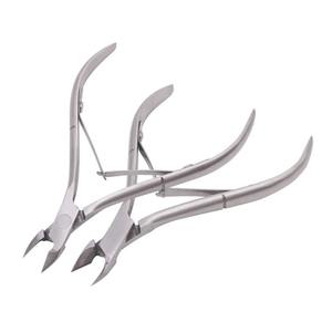 Cortaúñas de Acero Inoxidable al por Mayor, Dorado y Plateado, Cortacutículas de Doble Resorte para Manicura de Uñas, Pinzas para Dedos - Product Image 3