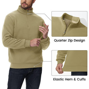 เสื้อสเวตเตอร์แบบสวมหัวของผู้ชายเสื้อมีฮู้ดเสื้อสเวตเตอร์ทรงโอเวอร์ไซส์สีทึบพิมพ์ลายโลโก้ได้ตามต้องการ - Product Image 5