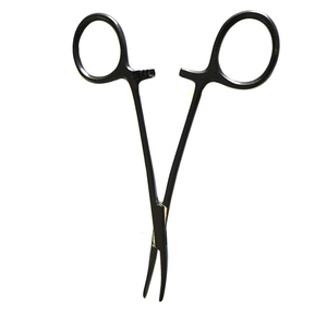 Venta al por mayor Mosquito Hemostat Bloqueo Fórceps 5 pulgadas curvado completo dentado mandíbulas de acero inoxidable fórceps médicos - Product Image 5