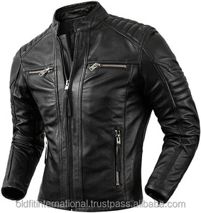 Nouvelle Veste en Cuir Unisexe Modèle 2026 Tendance Coupe-Vent Col Montant Logo Avant Haute Qualité - Product Image 6