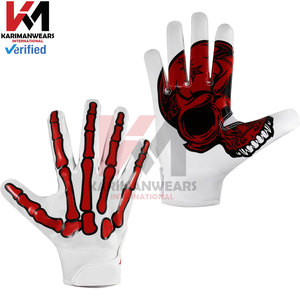 Top Fabricant Fourniture Logo Personnalisé Gants de Football Américain Pro Sticky Grip Gants Confortables pour Temps Froid - Product Image 2