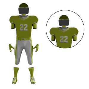 Maillot de football américain à manches courtes de couleur unie, meilleure vente, hauts de football américain, maillot de football américain - Product Image 6