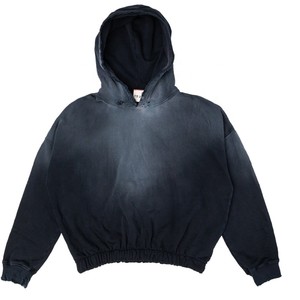 Pull à capuche en éponge française 100% coton de haute qualité pour hommes, surdimensionné, vintage délavé à l'acide, personnalisable pour l'hiver - Product Image 6