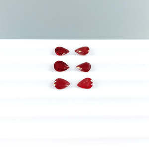Pierres précieuses naturelles africaines non traitées, rubis taille marquise 5x7mm, perles calibrées, cristal rouge, accessoires de bijouterie, traitées thermiquement - Product Image 2