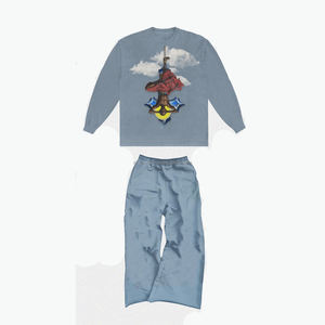 2025 venta al por mayor nuevo diseño lavado ácido traje de sudor para mujer cuello con capucha de talla grande chándal de calle patrón sólido trajes de sudor de invierno - Product Image 1