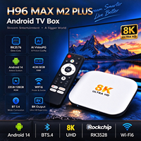 Boîtier TV Android 2026 H96Max M2Plus Android 14 RK3528 4GB 128GB 4K, Lecteur Multimédia WiFi6 BT5.4