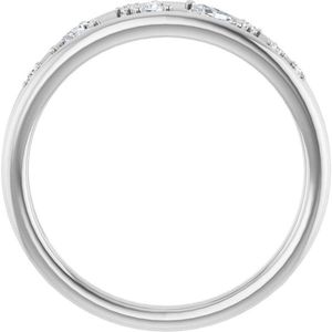 Bague à motif de diamant en espace négatif - Product Image 2
