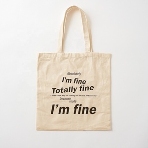 Bolsa de compras de algodón ecológica para promoción, bolsa de algodón orgánico con estampado de logotipo personalizado - Product Image 6