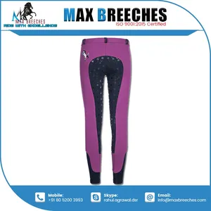 Pantalones de montar de nailon para mujer de diseño personalizado, nuevos y cómodos pantalones de caballo de estilo con estampado de silicona - Product Image 5