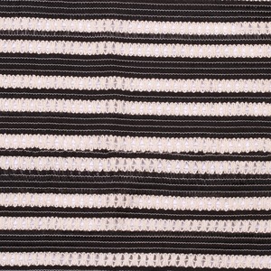 Tissu en dentelle crochetée rayée respirante gaufrée de fabrication indienne pour vêtements - Robe pour filles, léger, disponible dans le monde entier - Product Image 1