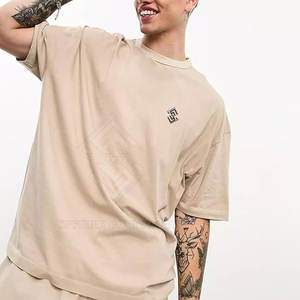 Professional Manufactures <b>Men</b> Drop Shoulder <b>T</b>-<b>Shirt</b> Best Selling High Quality Eco-Friendly Breathable Quick <b>Dry</b> Loose <b>Fit</b> 220g - Product Image 3