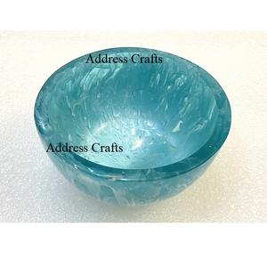 Tazón de fruta de resina de tendencia 2025 para mesa de comedor de fiesta de boda, ensaladera de resina de lujo para el hogar, cocina, vajilla de mesa - Product Image 3