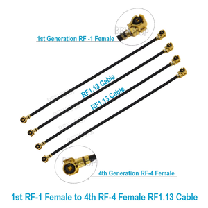 Câble <span class=keywords><strong>coaxial</strong></span> RG1.13 RF-1 femelle vers MHF4 RF-4 femelle, 50 OHM, 0-6GHz, direction opposée pour routeur 3G 4G <span class=keywords><strong>Modem</strong></span> - Product Image 4