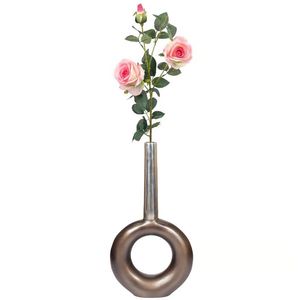 100% vase à fleurs en métal fait main de qualité supérieure pour la décoration intérieure luxueuse table basse pièce maîtresse de mariage et cadeaux élégants - Product Image 6