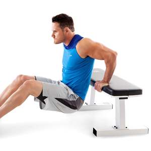 Marcy Adjustable Steel Metal Home Gym Workout <b>Bench</b> Modern Flat Board <b>Weight</b> Lifting Foldable Design for Exercise Fitness - Product Image 3