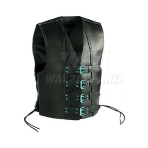 Nouveau gilet de motard en cuir véritable pour hommes sur mesure gilet en cuir de moto de qualité supérieure 2025 - Product Image 6